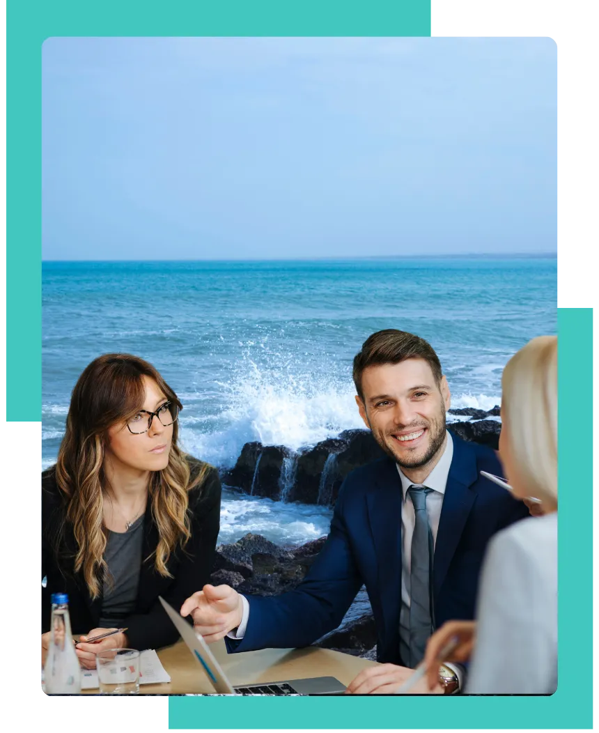 People engaging with stakeholders